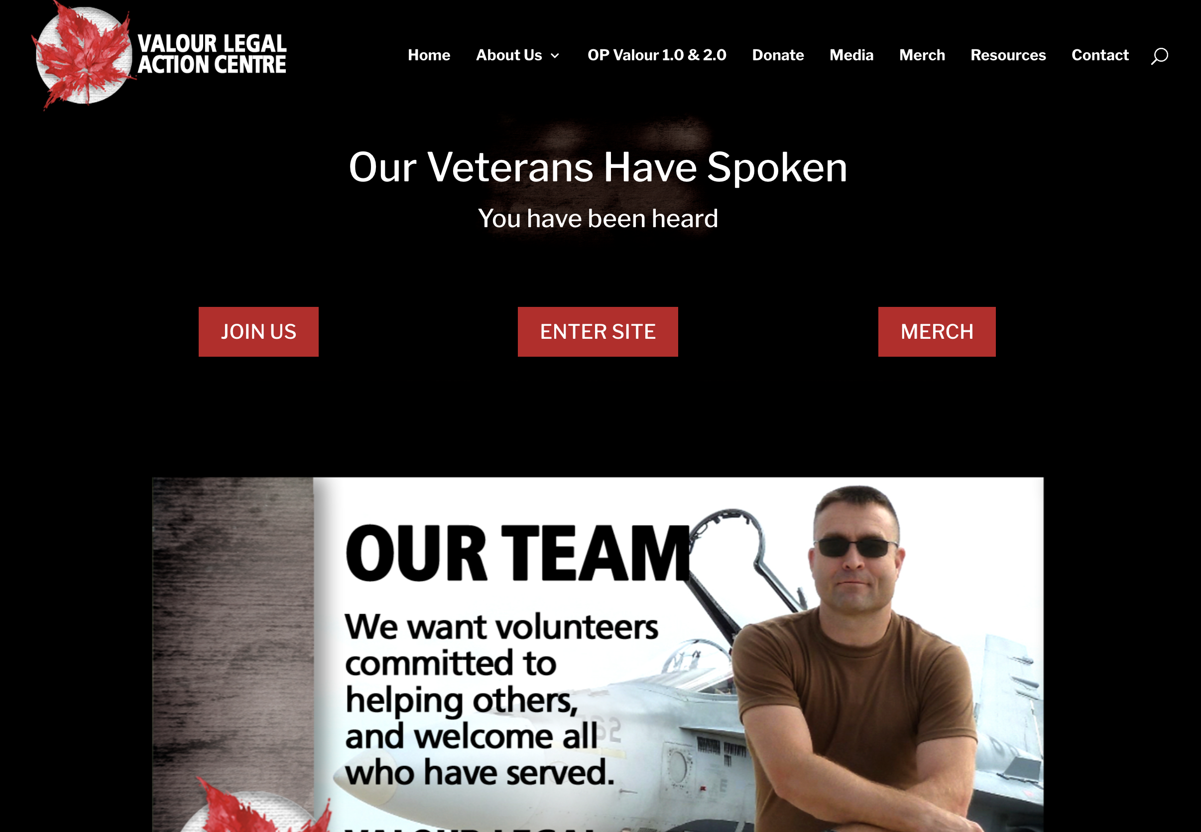 ValourLegalActionCentre.org screenshot ValourLegalActionCentre.org screenshot